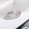 Spot Money Lucky Ring Namorada Cobre Prata Plated Ring Mulheres Japonesa e Coreana Moda Simples Personalidade Moda Anel de Dedo Aberto