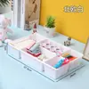 Caja de Almacenamiento de Materiales para el Área de Arte, Caja para Tizas, Caja de Almacenamiento, Cesta Clasificadora de Materiales Didácticos para el Aula y el Jardín de Infancia, Caja con Compartimentos Tipo Cajón