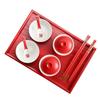 Tazas de Té para Boda, Dos Pares de Juegos de Té, Ceremonia de Boda, Tazas y Tazones, Juego de Palillos, Artículos de Dote para la Novia