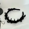 Peine para el Cabello con Lazo de Terciopelo Retro Otoño e Invierno, Diadema, Pinza para el Cabello Antideslizante de Corona Alta, Diadema Texturizada Elegante y de Moda