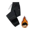 Pantalones casuales para hombre de talla grande transfronterizos, algodón puro, forro polar, pierna recta, pants deportivos, pantalones para hombre de talla grande hechos a medida, forro polar de invierno