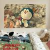 Sanación Anime Doraemon Dibujo Animado Lindo Tela Colgante Celebridad de Internet Fondo de Foto Tela Decoración de Dormitorio Cabecera Tela Colgante