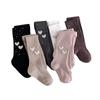 Medias de Rejilla para Niña con Pedrería Completa Estilo Primavera y Otoño Leggings Delgados de Verano para Niños Ropa Exterior para Bebés Infantil Blanco