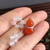 Colgante de Calabaza de Ágata Blanco Natural, Chalcedony Verde Aceite Hecho a Mano Calabaza Pequeña Cuentas para Pulsera DIY, Suministrado Directamente desde Xinjiang