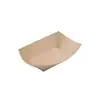 Bandeja Desechable de Papel Kraft con Forma de Barco, Bandeja Abierta para Pollo Frito, Snacks, Papas Fritas, Brochetas Fritas, Barbacoa, Caja para Llevar con Forma de Barco, Caja para Comida