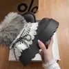 Botas de neve femininas petite 2026 novo estilo inverno plataforma com pelo, cadarços, forro de fleece e design espesso para efeito emagrecedor