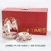 Juego de Té de la Tarde Inglés juego Tetera de Flores Calentador con Velas Juego de Té de la Tarde Francés Tetera de Frutas Taza de Té de Flores juego