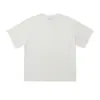 Camiseta europea de manga corta transfronteriza, unisex, corte holgado, hombros caídos, color liso, cuello redondo, marca de moda, estilo para parejas, capa base de manga corta, venta al por mayor