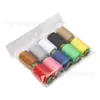 Hilo de Coser de Colores 302 Set de Costura Hilo para Reparación Hecho a Mano Hilo de Coser de Poliéster Negro y Blanco