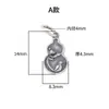 Prata S925 Retrô Fosca Estilo Chinês Antigo Lótus Pingente Pequeno Carpa Medalha de Prata Fio de Contas DIY Acessórios de Prata