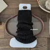 Polainas de Scrunchy Grises Otoño e Invierno para Mujer, Polainas Gruesas Cálidas, Dobladillo Desplegable, Color Sólido, Versátiles, Cubre Pies Tejidos, Calcetines Estilo Coreano