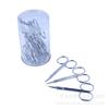 Tijeras de belleza de acero inoxidable para pestañas postizas, tijeras para recortar cejas, tijeras para párpados dobles, tijeras de maquillaje