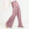 Pantalones de Práctica de Danza Moderna Unisex Pantalones Rectos Sueltos Cómodos Yoga Jazz Arte Prueba Ropa de Calle Pantalones de Baile Calientes