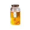 Botella de vidrio para vino de ginseng Gnas sellada de alta gama especial engrosada tarro de vino de alta gama botella vacía de vino medicinal 10 Jin Blanco