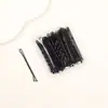 Grampo de Cabelo Preto em Forma de U para Prender o Cabelo da Nuca, Pequeno Prendedor de Cabelo de Aço, Acessório de Cabelo para Mulheres