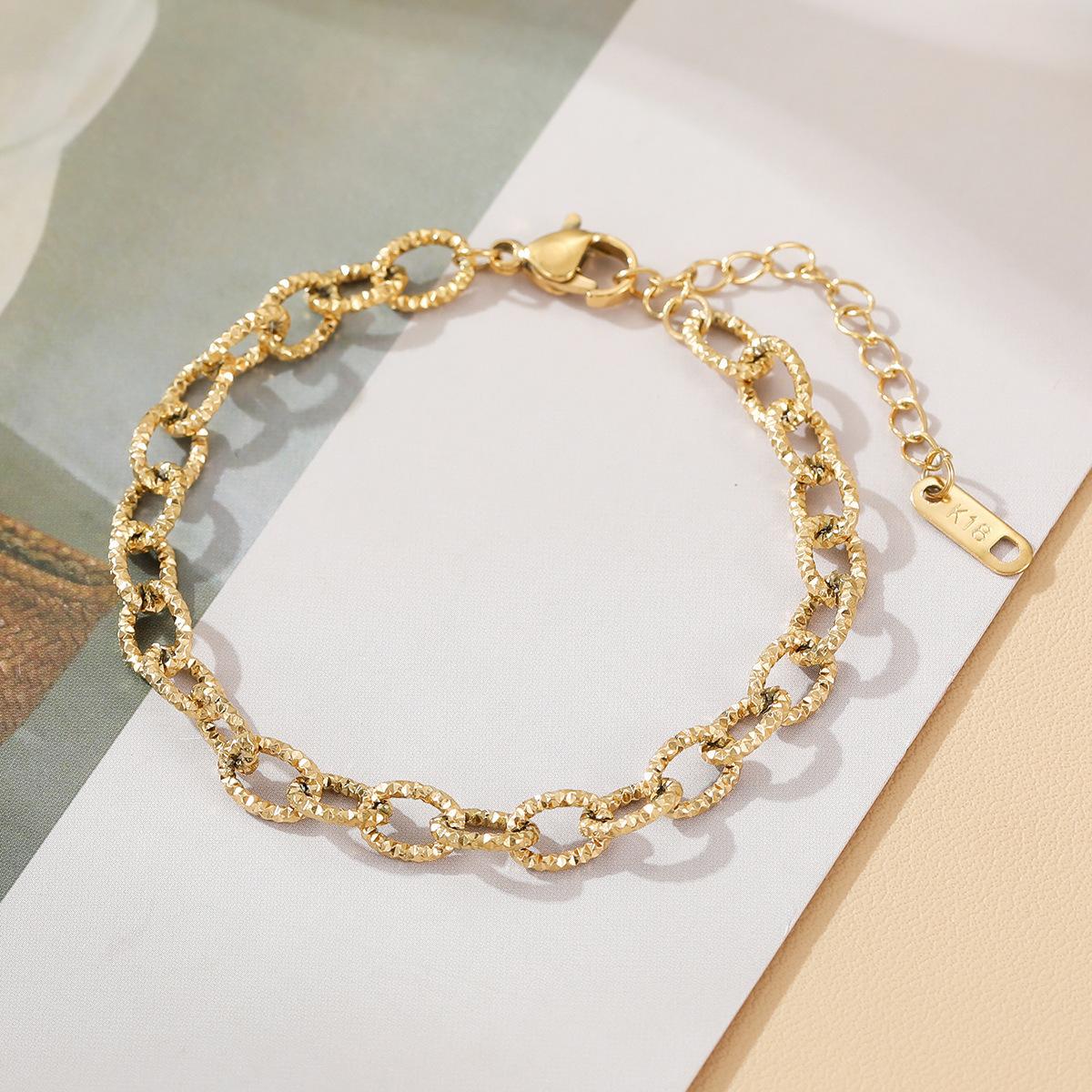 SKU-02-ADS001金色手链15_5cm