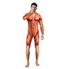 Nuevos Disfraces de Halloween de Venta Caliente Transfronterizos para Actuaciones Escénicas, Mallas Enterizas con Línea Muscular, Disfraces Escénicos Populares en Stock