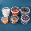 Tarro Transparente Sellado de Grado Alimenticio Cocina Tarro Tapa Fácil Tarro para Almacenamiento de Granos Tarro Sellado a Prueba de Humedad Tarro de Almacenamiento Engrosado de Plástico