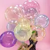 Pelota de cristal de color de 20 pulgadas, pelota de olas, decoración de boda, fiesta navideña, accesorios de decoración de pelota de olas, necesitan ser estirados