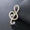 Moda Europeia e Americana Broche de Luxo de Alta Qualidade Nota Criativa Corpete Roupas Pin Acessórios de Vestuário Símbolos Musicais Femininos