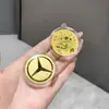 Pingente Chaveiro Logo de Carro Novo Ouro Puro 999 Popular no Douyin Presente para o Dia dos Pais Pingente Atacado
