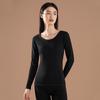 Grande Promoção Conjunto Íntimo Térmico de Veludo Tops Aconchegantes com Forro de Lã Camisetas Básicas Femininas Roupa Íntima de Outono e Inverno Roupas de Outono e Calças Compridas para Mulheres