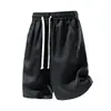 Shorts Jeans Lyocell Seda de Gelo Masculino Solto de Comprimento Médio Verão Elástico Fino na Cintura Calças de Cinco Pontos Tamanho Grande Adicionar 3 Yuan
