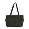 Bolso de hombro de pana sencillo e informal de moda, nuevo bolso de mano de otoño 2024, bolso cruzado para estudiantes y mujeres.