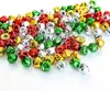 120 Peças Sino de Natal 2,5 cm, 4 Cores Misturadas Mini Sino para Artesanato Sino de Metal Colorido para Guirlanda Decoração de Casa e Natal DIY (4 Cores, 2,5cm)