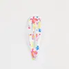 Pinza de Pelo Coreana con Forma de Gota de Agua Pinza de Pelo Estampada Pinza BB Accesorios para el Cabello Pinza de Pelo para Mujer Metal Accesorios al por Mayor Accesorios Pinza Lateral Pinza para Flequillo