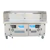 Carrito de BBQ de Acero Inoxidable para Puestos de Mercados Nocturnos Parrilla de BBQ para Interiores y Exteriores Carrito de BBQ Purificador sin Humo