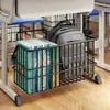 Cesta colgante debajo del escritorio, cesta de almacenamiento de gran capacidad para aulas de estudiantes, multifuncional, instalación sin taladro, estantería para guardar mochilas escolares