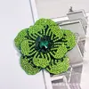 Acessórios de Joias com Strass de Camélia Transfronteiriços Flores Tridimensionais de Sapato de Camada Dupla Acessórios para Roupas Acessórios de Broche para Headwear DIY