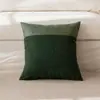 Funda de Almohada de Hilo de Bucle Amazon Moderna Simple de Alta Gama Artística Almohada de Doble Cara de Cuero Cojín de Sofá de Celebridad de Internet