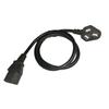 Cable de alimentación de tres clavijas estándar nacional de 0,85 m para ordenador, monitor, impresora, hervidor eléctrico