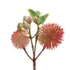 Cabeça de Flor de Cardo Exquisita Simulação Cor de Outono DIY Arranjo Floral Artesanal Guirlanda Buquê Flor de Videira Fazendo Acessórios de Flores Artificiais