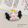 Accesorios de Resina para Manualidades de Dibujos Animados, Alas de Corona, Pinzas para el Cabello de Gato con Pegamento de Crema, Hebilla de Zapato para Funda de Teléfono, Colgante para Llavero