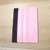 Raspador de Plástico Aveludado, Raspador Pequeno para Papel de Parede de Aquário, Raspador para Película de Vidro de Janela de Celular, Raspador Quadrado para Película de Mudança de Cor de Adesivo de Carro