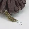 Accesorios de Horquilla Hanfu de Doble Anillo Colgante para Collar DIY Pulsera Estilo Sureño Estilo Antiguo Colgante Doble de Loto Encanto de Mano Pixiu