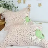 Nuevo Par de Fundas de Almohada de Gasa de Algodón Puro, Fundas de Almohada Suaves de Algodón Puro de Dibujos Animados, Fundas de Toalla para el Hogar para Adultos Absorbentes de Sudor y Transpirables