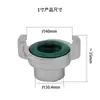 SME 073213 Conector Rápido de Acero Inoxidable 1/2 Pulgada Rosca Interna Tarjeta de Rejillas de Acero Inoxidable Conector Rápido