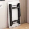Mesa Plegable para Uso Doméstico, Mesa Baja para Comer, Escritorio, Mesa de Comedor Rectangular, Mesa de Puesto, Mesa Sencilla para Vivienda de Alquiler