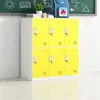 Gabinete de Almacenamiento para Mochilas Escolares, Gabinete de Almacenamiento Colorido con Cerradura, Casillero de Hierro Engrosado, Gabinete de Almacenamiento para Estudiantes para Mochilas Escolares