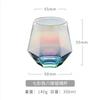 Jarra de Vidrio Viento Nórdico para Agua Fría Hogar Hexagonal Diamante Jarra para Jugo Vaso para Jugo Galvanoplastia Colorido Vaso para Agua Traje de Agua