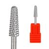 Cabezal de pulido de uñas de acero de tungsteno, cabezal de pulido para eliminación de uñas, paso de pulido de 4,0 mm, esta broca para pulir juntas de uñas para extensión de uñas
