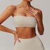 Roupa íntima Esportiva Sem Costura Peça Única Anti-corrida Tubinho Leve Top Base Interna Fitness Top Apertado Yoga 8075