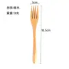 Cuchara de postre de madera de haya estilo japonés, tenedor de fruta, registro, mango largo, cuchara mezcladora, madera maciza, cuchara de sopa, palillos de madera, juego de cuchillo y tenedor