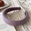 Diadema de Esponja de Sarja de Alta Gama para Otoño e Invierno con Diseño de Corona Alta, Realza el Cutis, Versátil para Salidas, Lavado de Cara y Accesorio para Peinar el Cabello