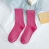 Calcetines para Mujer Primavera y Verano Calcetines Apilados Delgados Dopamina Moda Exterior Trendy a Juego Zapatos Torre Calcetines Altos de Tubo Medio de Goma