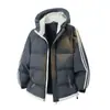 Chaqueta de Algodón Gruesa con Capucha y Forro Polar 2026 Invierno Nuevo Estilo Uniforme de Grupo Estilo de Negocios Impermeable Cálido Casual Abrigo de Algodón para Hombre